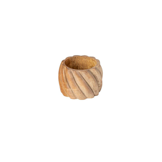 Set 4 Anillos para Servilleta Madera Clara 