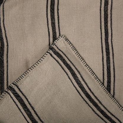 Funda Piecera Niza Natural Negro 85x250 cm