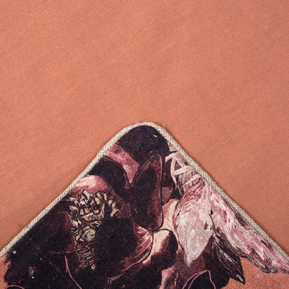 Funda Piecera Lino Estampada Sienne Mocaccino 85x200 cm