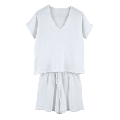 Conjunto Symi Blanc Short / Polera
