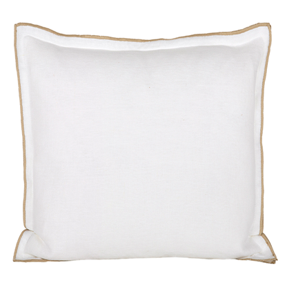 Funda Cojín Lino Seoni Blanc 45x45 cm