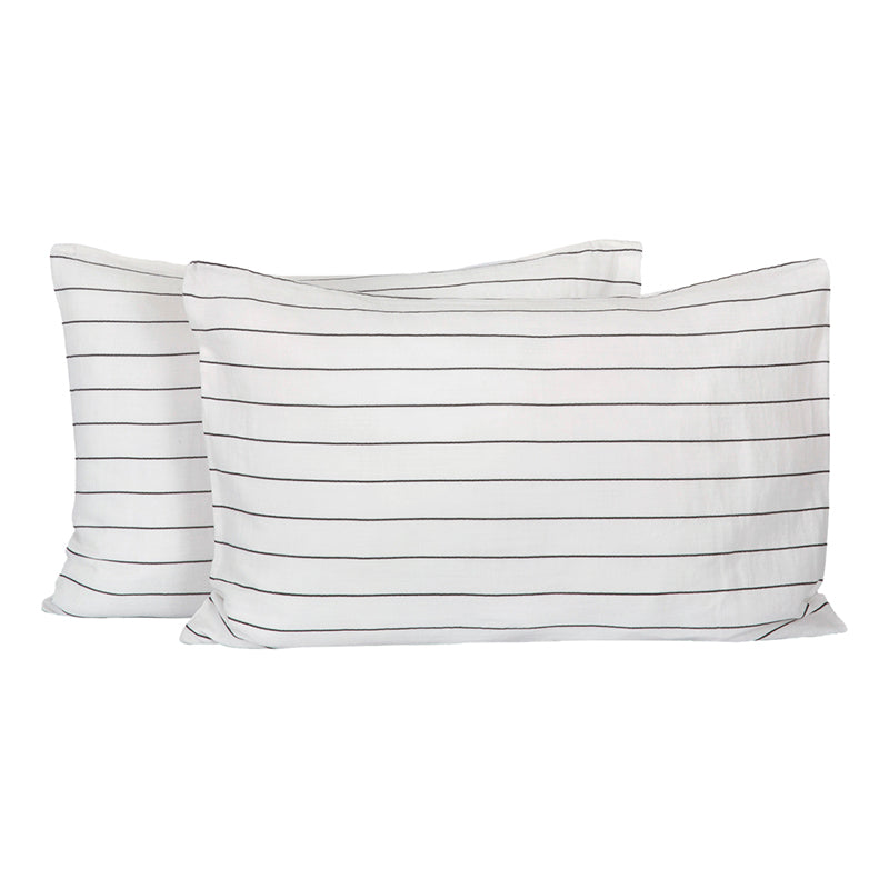 Funda Almohada Harlem Noir 50x70 cm - Set de 2