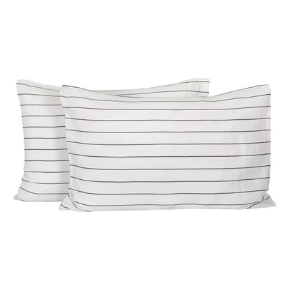 Funda Almohada Harlem Noir 50x70 cm - Set de 2
