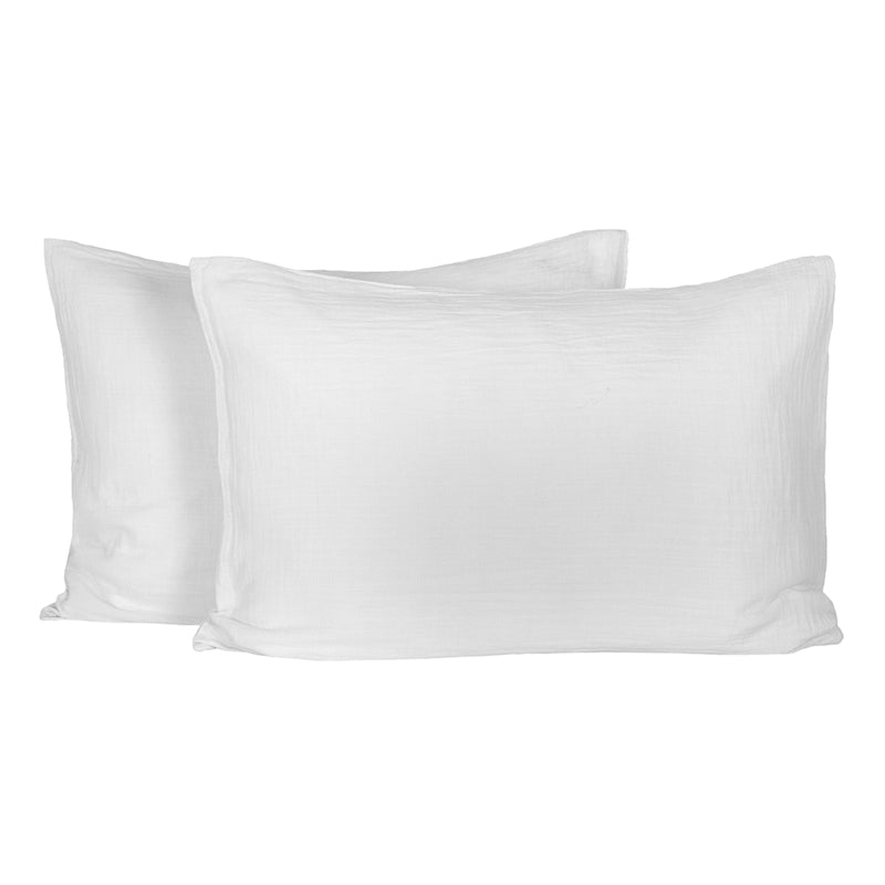 Funda Cojín Mykonos Blanc 50x70 cm - Set de 2