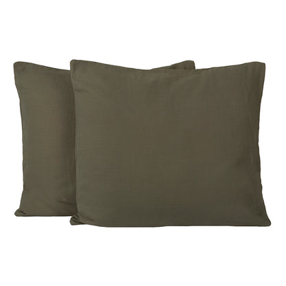 Funda Cojín Mykonos Kaki 65x65 cm - Set de 2