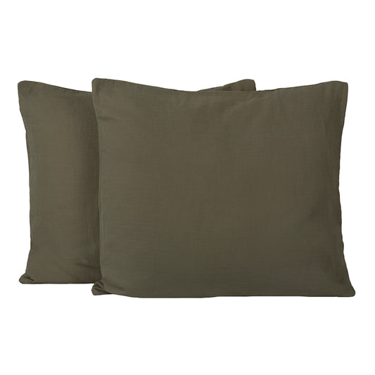 Funda Cojín Mykonos Kaki 65x65 cm - Set de 2
