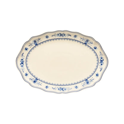 Plato Ovalado VILA 32 cm Beige-Blue