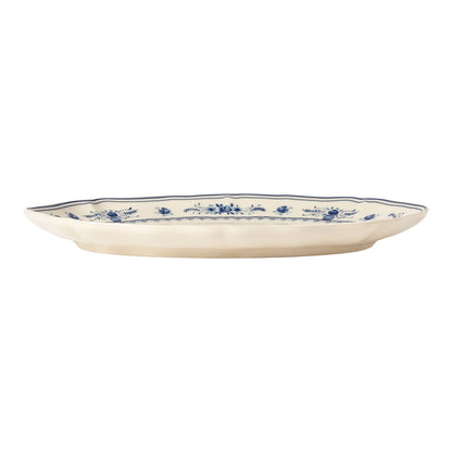 Plato Ovalado VILA 32 cm Beige-Blue