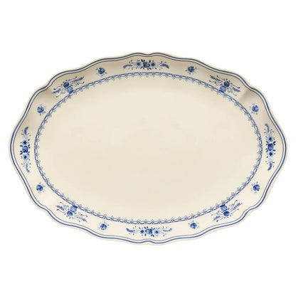 Plato Ovalado VILA 40 cm Beige-Blue