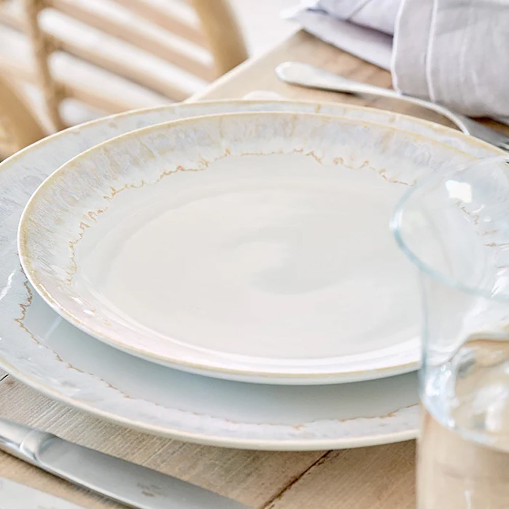 6 Platos Grandes Taormina 27 cm Blanco