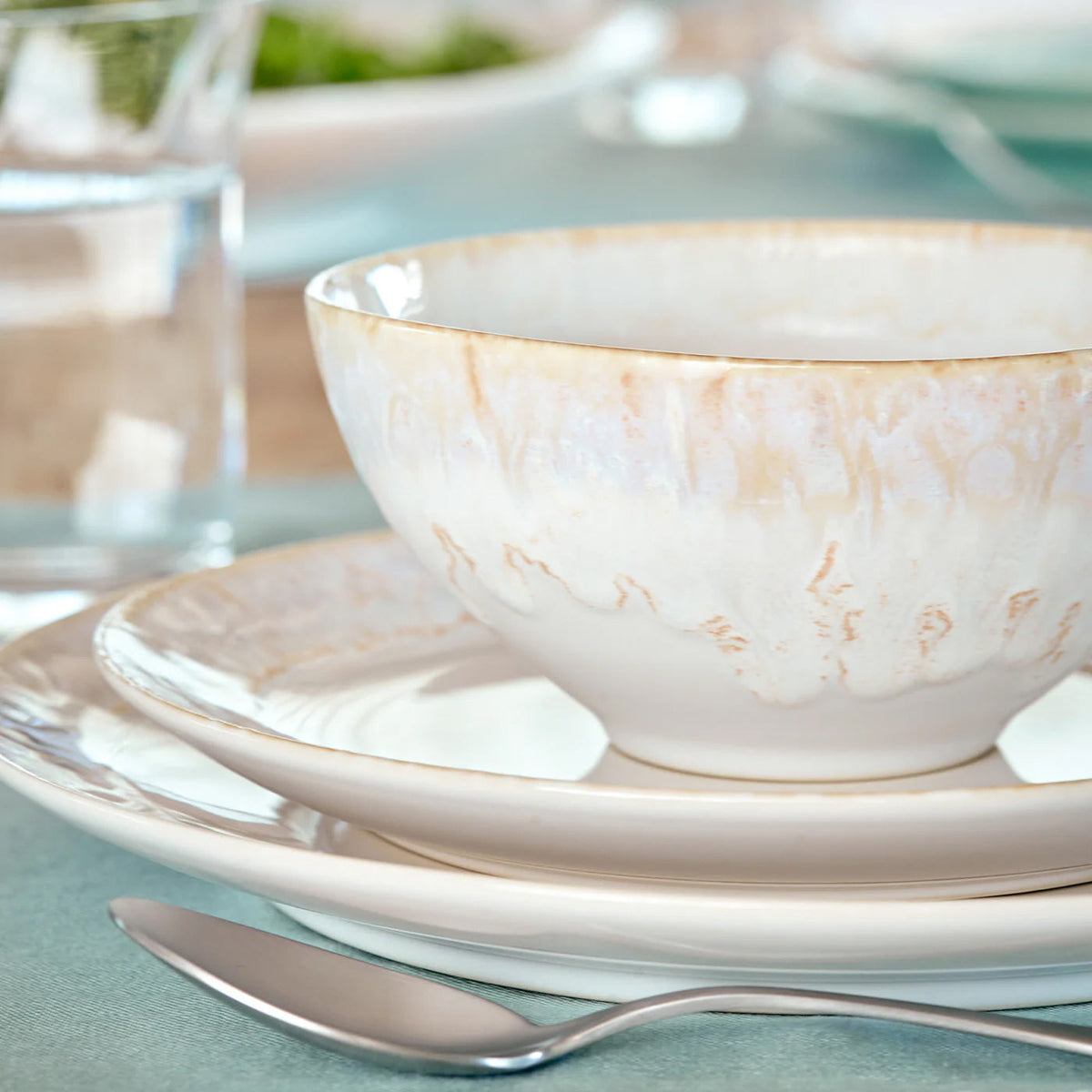 6 Bowls de Cereal/Sopa Taormina 15 cm Blanco