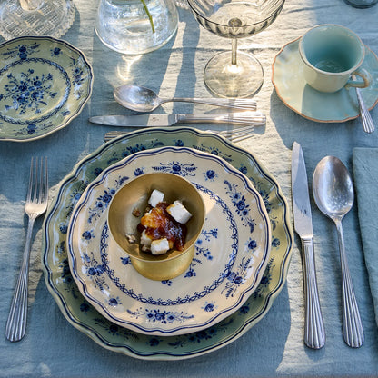 6 Platos Ensalada/Postre VILA 21 cm Beige-Blue