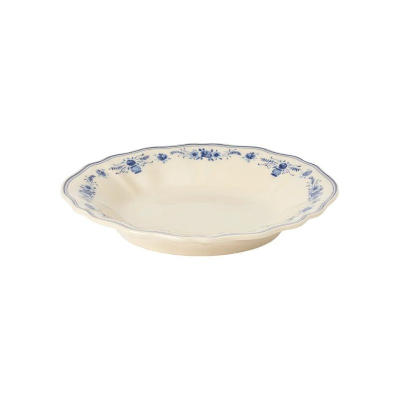 6 Platos Hondo Pasta VILA 25 cm Beige-Blue
