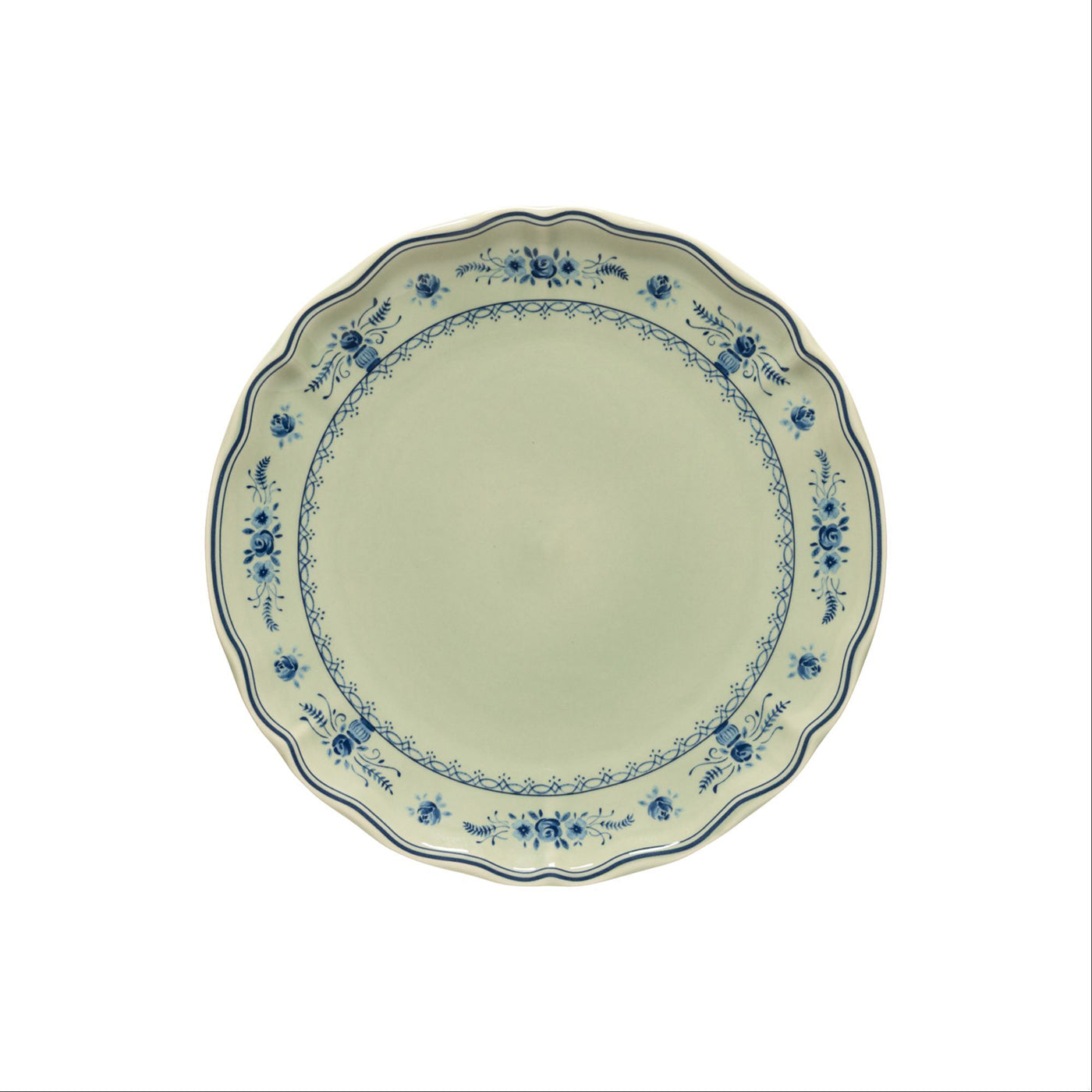 6 Platos Grande VILA 27 cm Olive-Blue