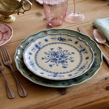 6 Platos Grande VILA 27 cm Olive-Blue