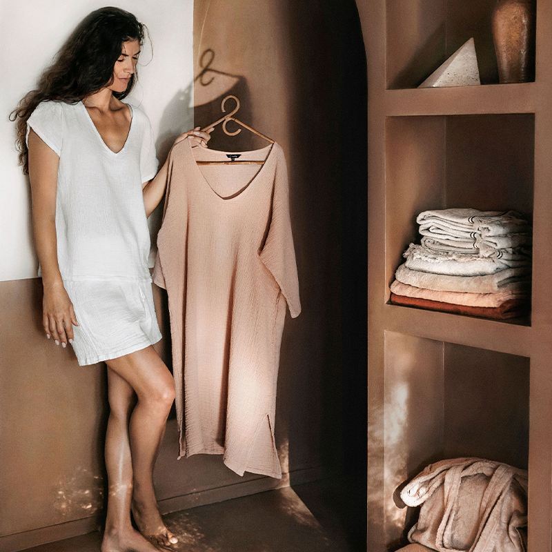 Conjunto Symi Celadon Short / Polera