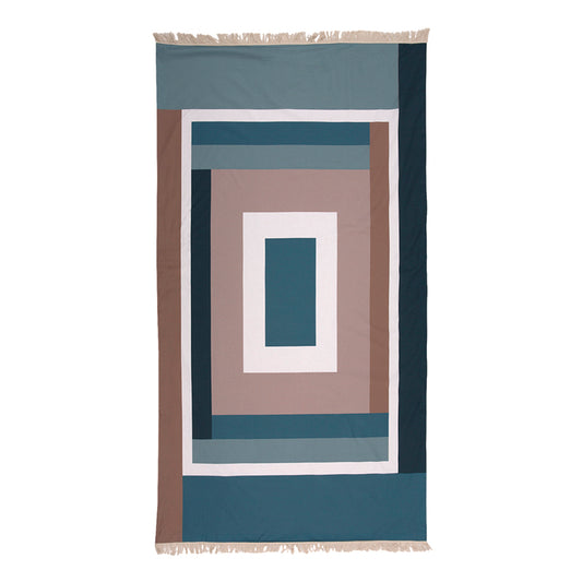 Toalla Playa Kikoy Zanzíbar Jade 90x170 cm
