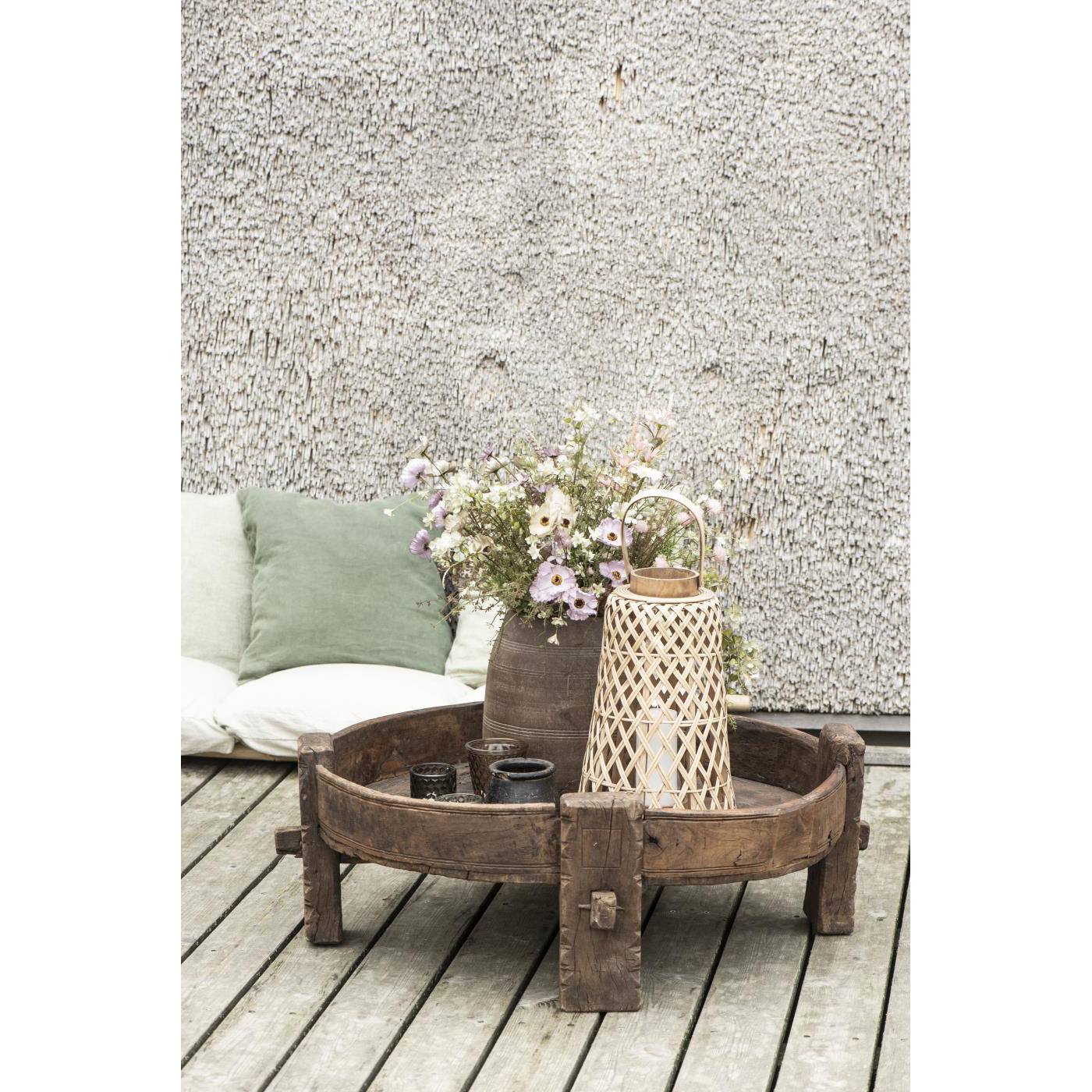 Flores Grises/tonos Verdes 9825
