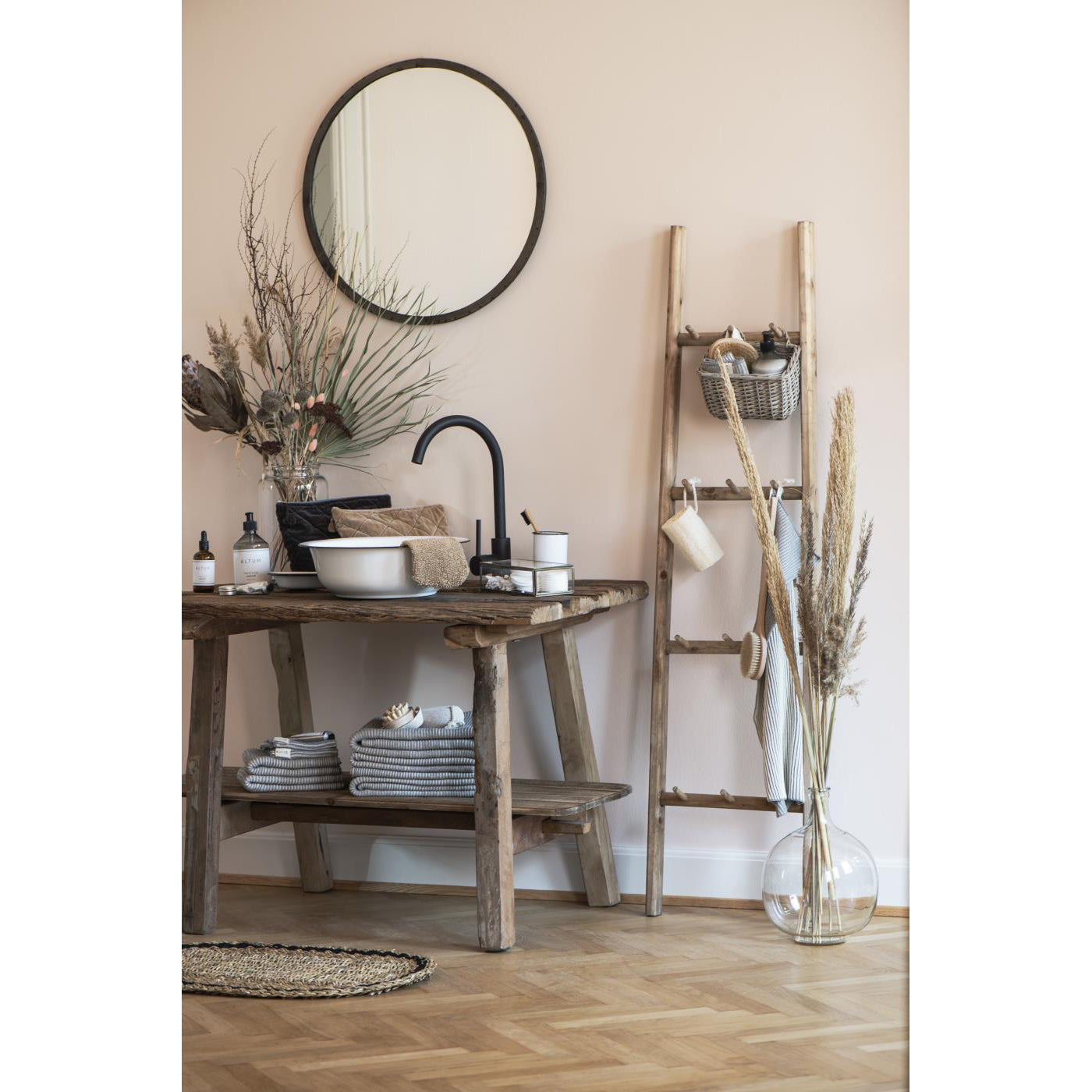 Espejo de pared redondo Brooklyn 60 cm