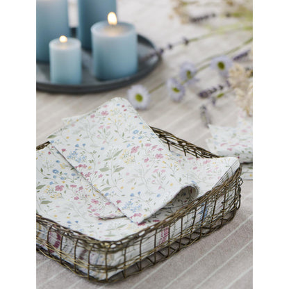 Servilletas con diseño de flores multicolores 50 unidades