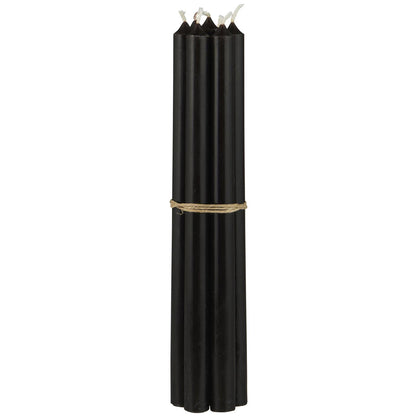 Vela Taper Negro Ø:1.3 H:20 cm