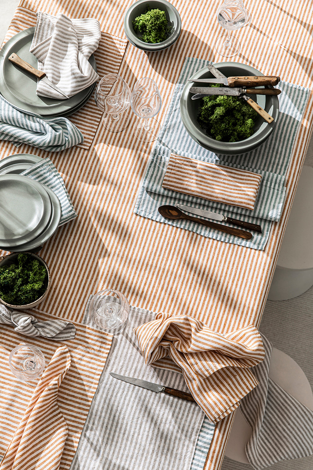 Set 6 Individuales Lino Vezzani Celadon