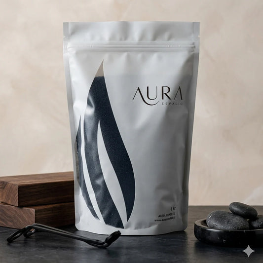 AURA Vela Perlada 1Kg Negra