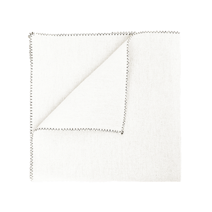 Set 6 Servilletas Zilia Blanc 40x40 cm