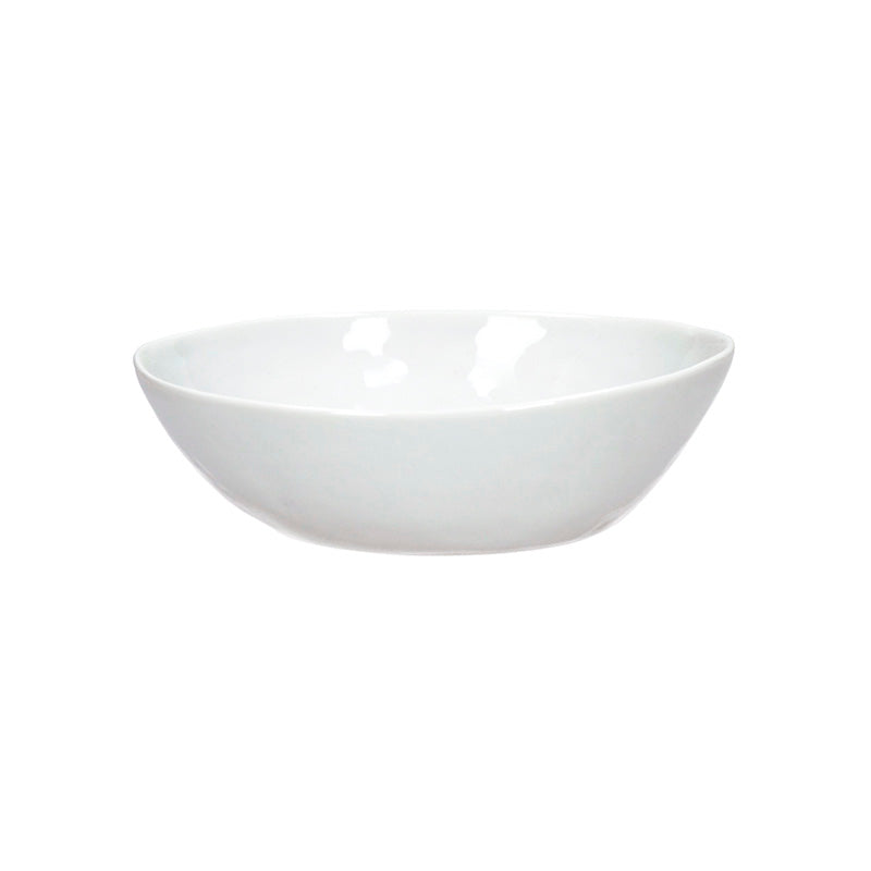 Loza Porcelino Blanco Ovalado Set de 6 Bowl 14 cm