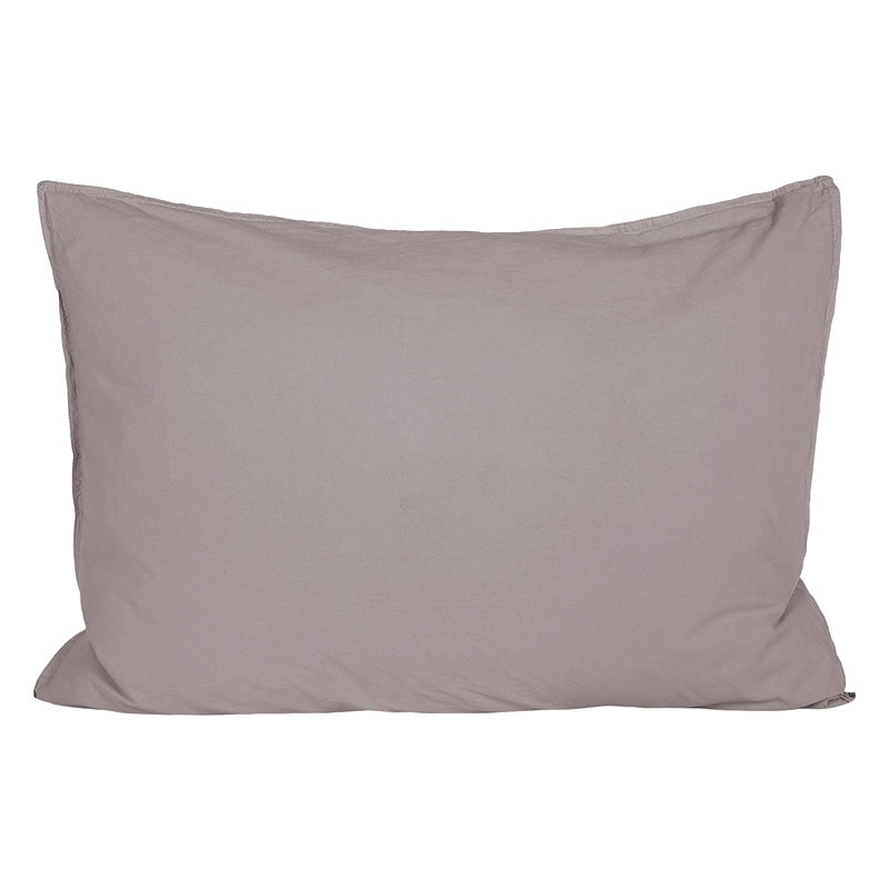 Funda Almohada Algodón Percal  Grey