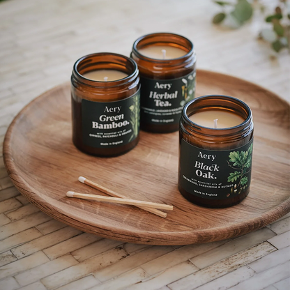 Aery Vela Botanical Vaso Ámbar Black Oak 140 g