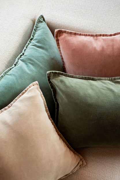 Funda Cojín Velvet Manhattan Celadon 45x45 cm