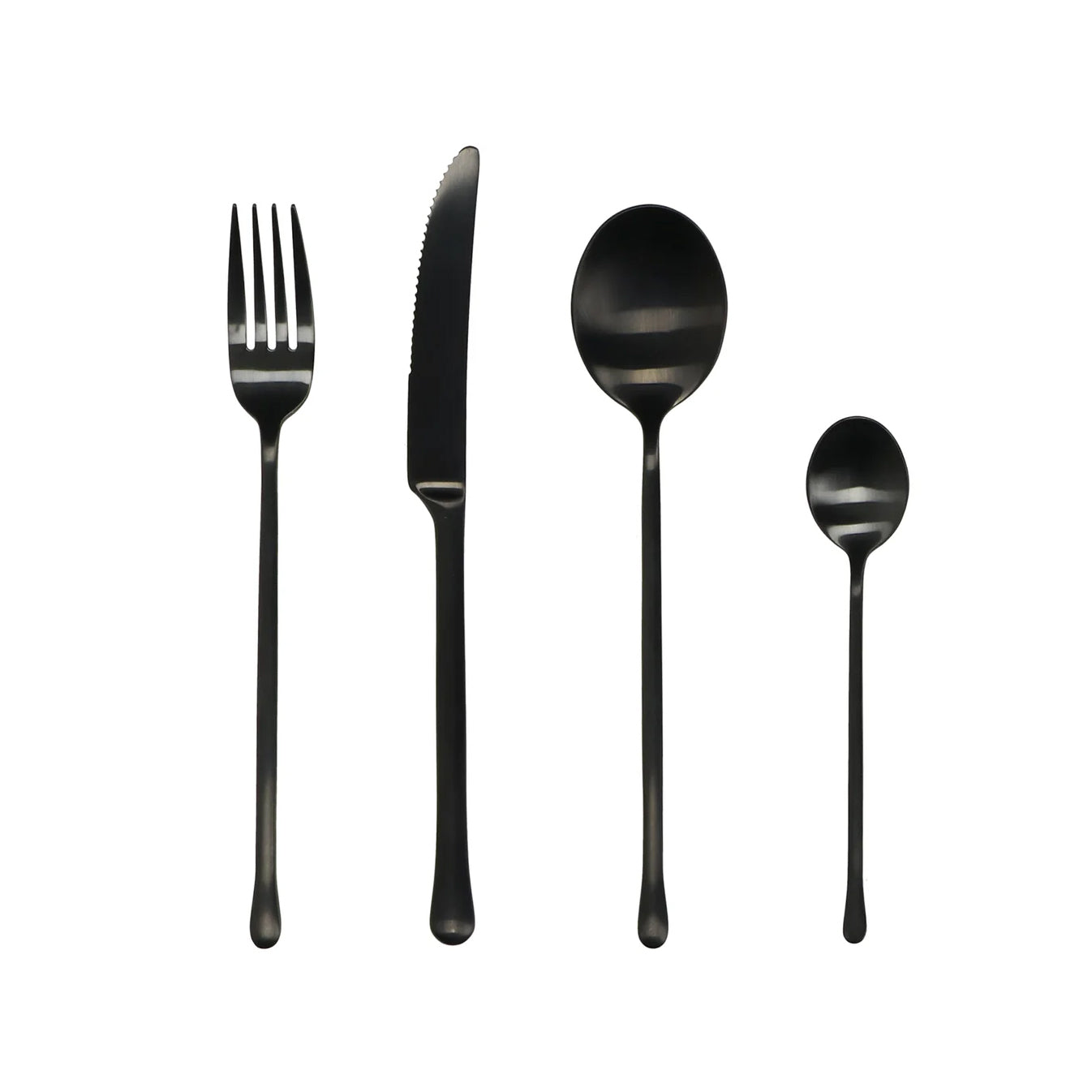 Set 24 Cubiertos Monet Negro (6 Personas)