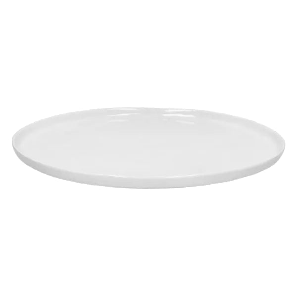 Loza Porcelino Blanco Set de 2 Platos Base 31 cm