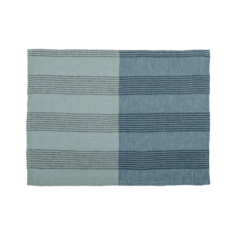 6 Individual Lino Porto Bleu de Prusse