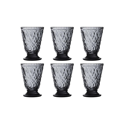 SET 6 VASOS LYONNAIS GRIS 200ml