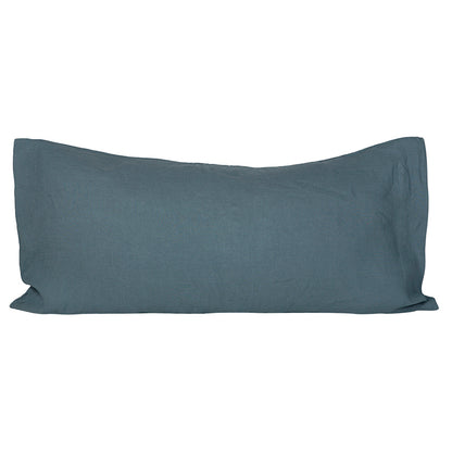 Funda Cojín Lino Viti Bleu Stone 55x110 cm