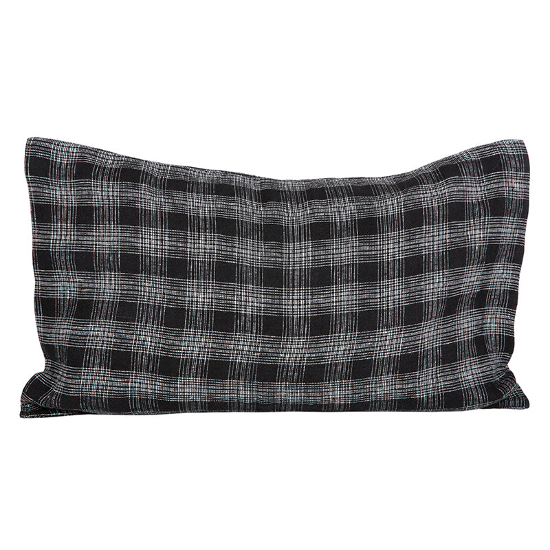 Funda Cojín Lino Monza Noir 50x70 cm