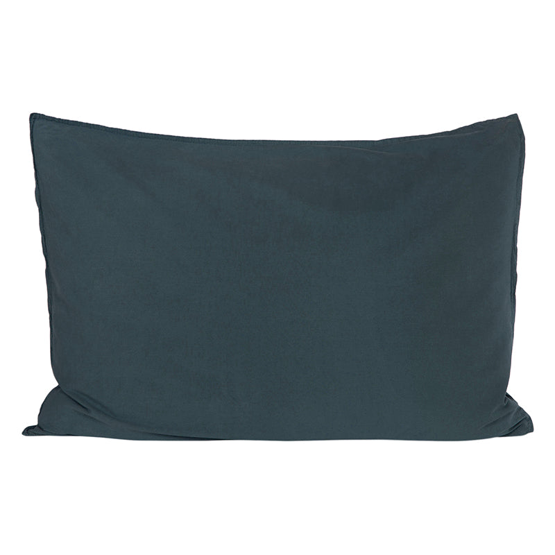 Funda Almohada Algodón Percal  Denim Lagoon