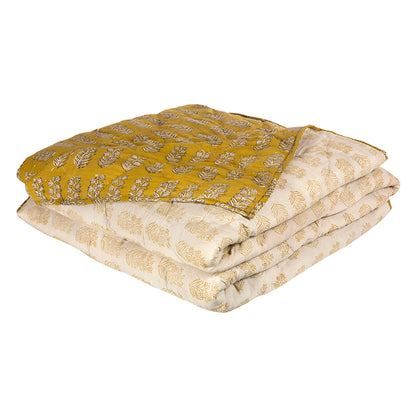 Cubrecama Algodón reversible Bangalore Mustard