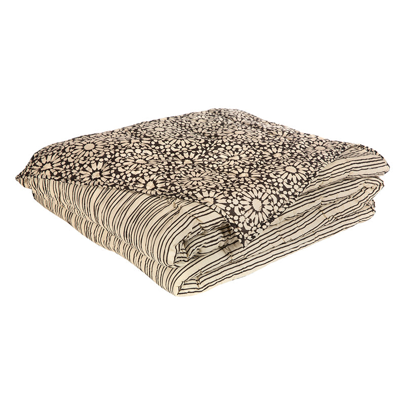 Cubrecama Algodón reversible Surat Lines