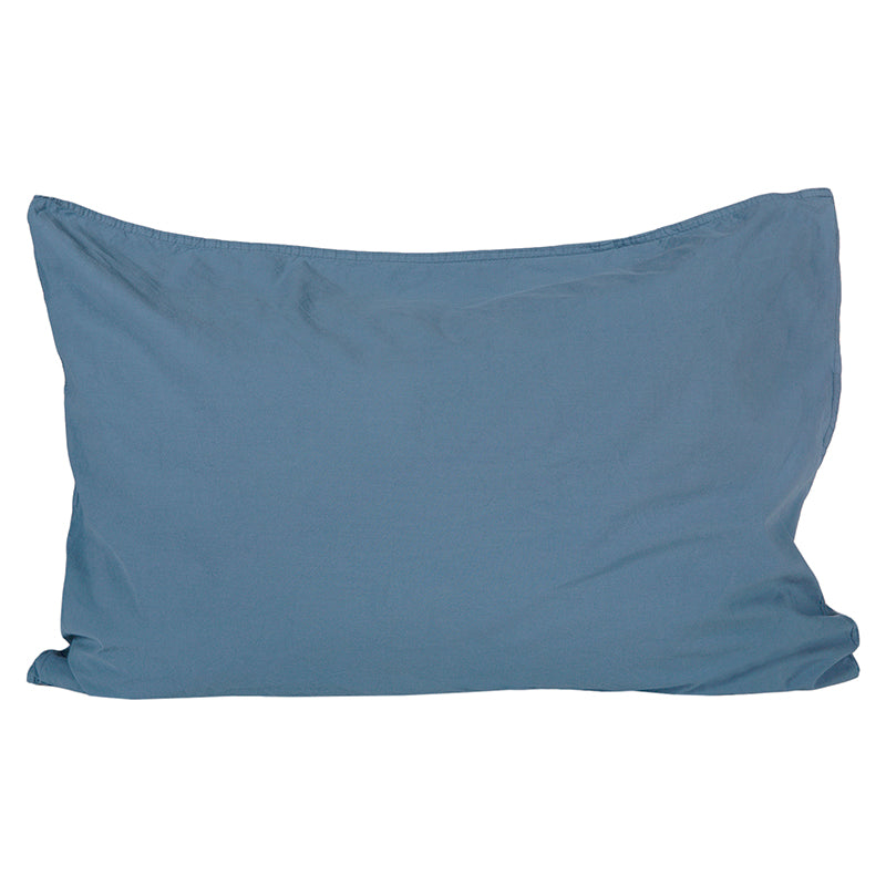 Funda Almohada Algodón Percal  Captain Blue