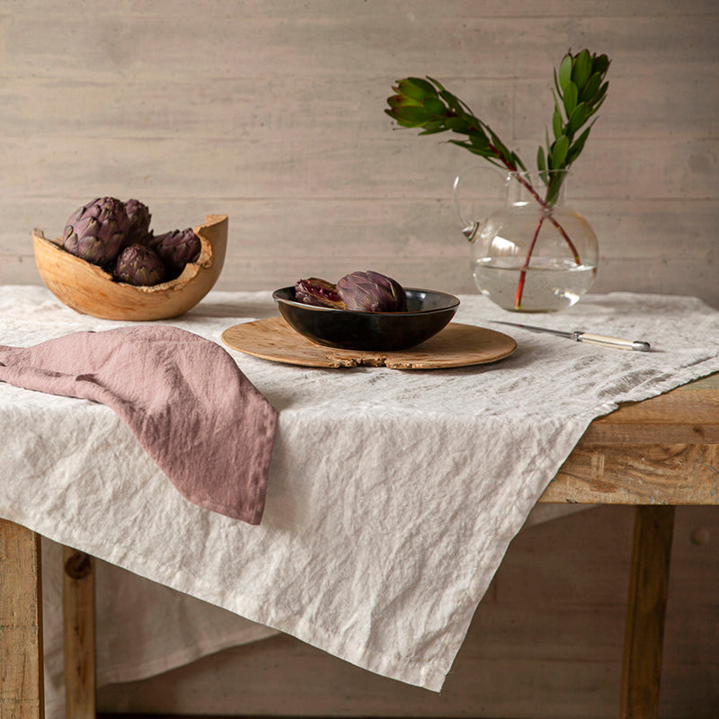 Mantel Lino Oslo Blanc