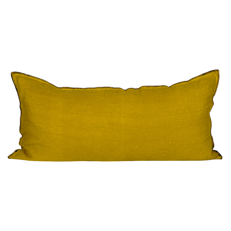 Funda Cojín Lino Mansa Safran 55x110 cm