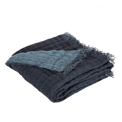 Manta Lino Baya Denim / Bleu Stone