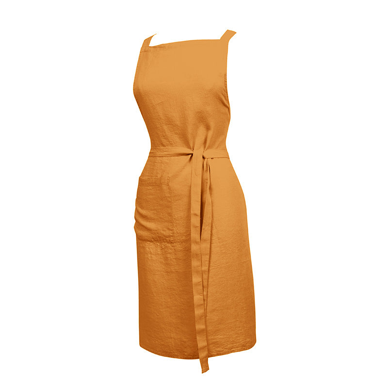Delantal Lino Nais Caramel
