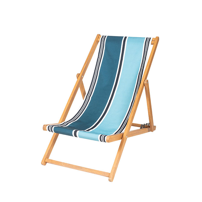 Silla Chilienne natural con funda Swan Bleu de Prusse