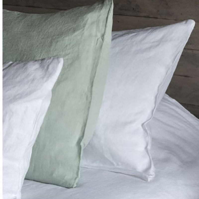 Funda Almohada Lino Blanco