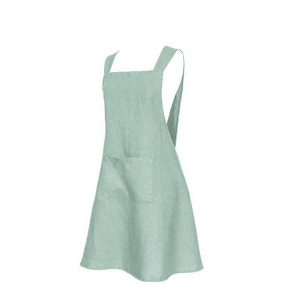 Delantal Lino Kyoto Celadon